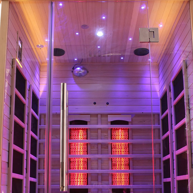 Blisspod Venetian Full Spectrum Indoor Premium Canadian Hemlock Sauna - 2 Person