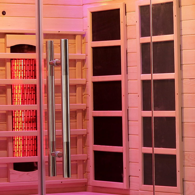 Blisspod Venetian Full Spectrum Indoor Premium Canadian Hemlock Sauna - 2 Person
