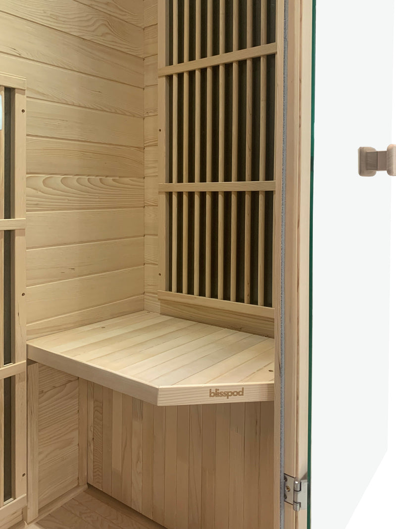 Blisspod Vienna Infrared Canadian Hemlock - 1 Person Sauna