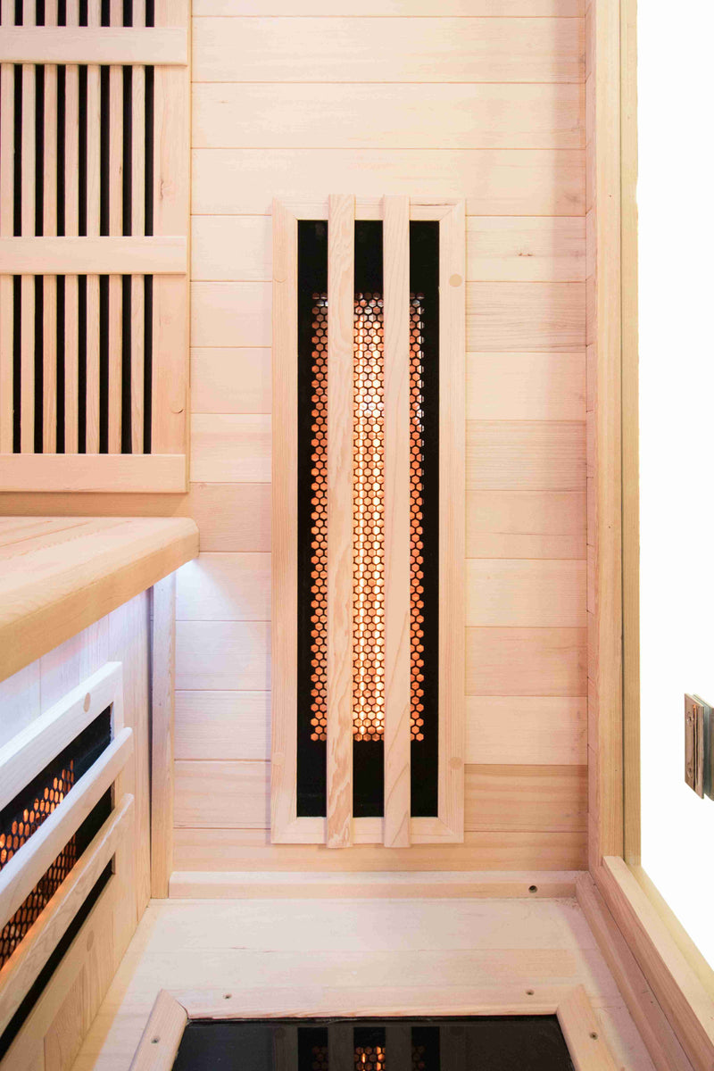 NiceBeam 1–2 Person Infrared Sauna with Red Light Therapy