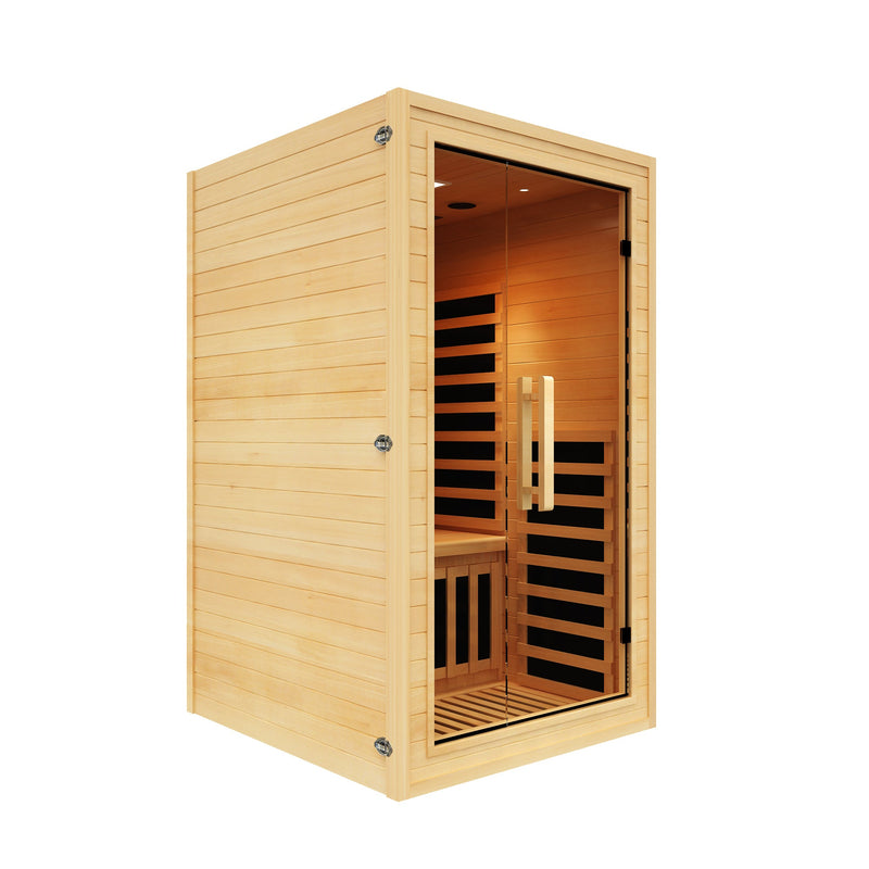 NiceBeam 1–2 Person Infrared Sauna with Red Light Therapy