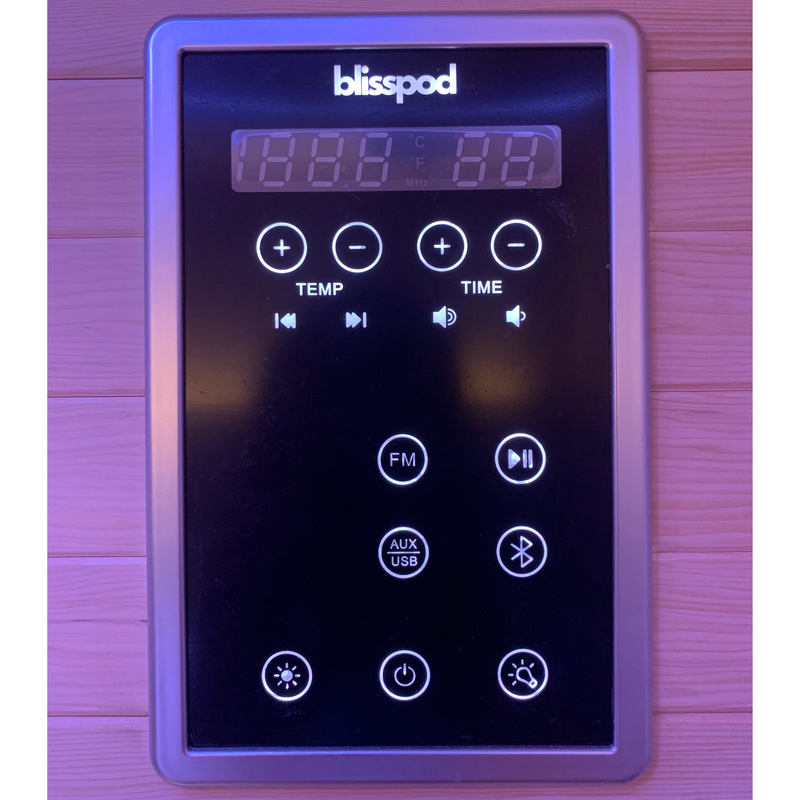 Blisspod Helsinki Full Spectrum Ultimate Indoor Sauna with Red Light Therapy 2 Person