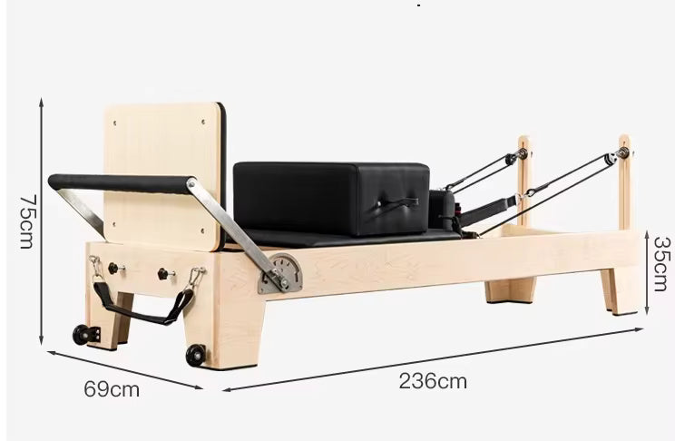Classic Professional Solid Wood Pilates Reformer