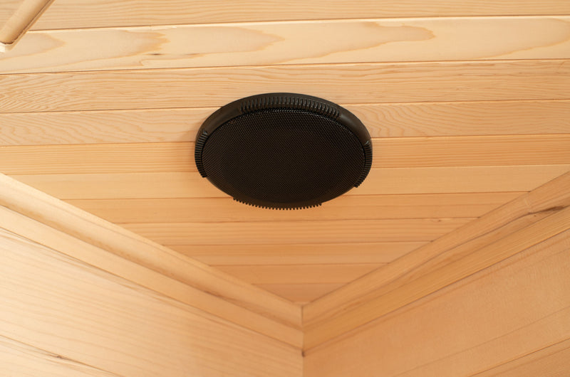 Blisspod, Vienna, Corner Far Infrared Sauna Canadian Hemlock Ultra Low EMF, 12 Heaters, 4-5 Persons