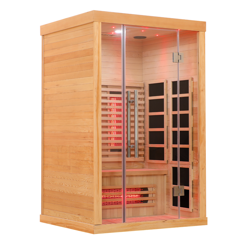 Blisspod Venetian Full Spectrum Indoor Premium Canadian Hemlock Sauna - 2 Person