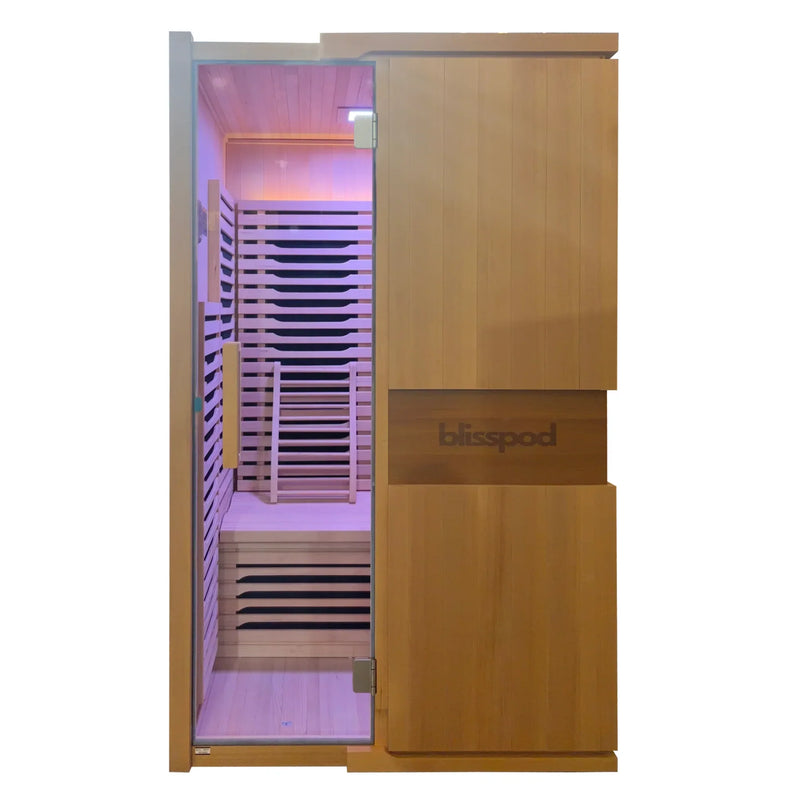 Blisspod Milano Full Spectrum Sauna Canadian Hemlock 2 Person