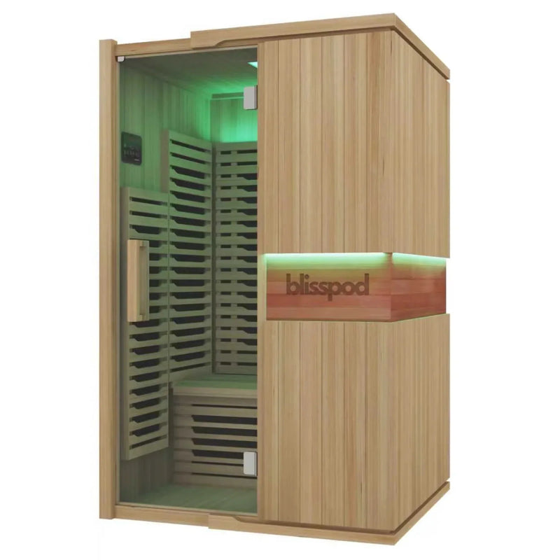 Blisspod Milano Full Spectrum Sauna Canadian Hemlock 2 Person