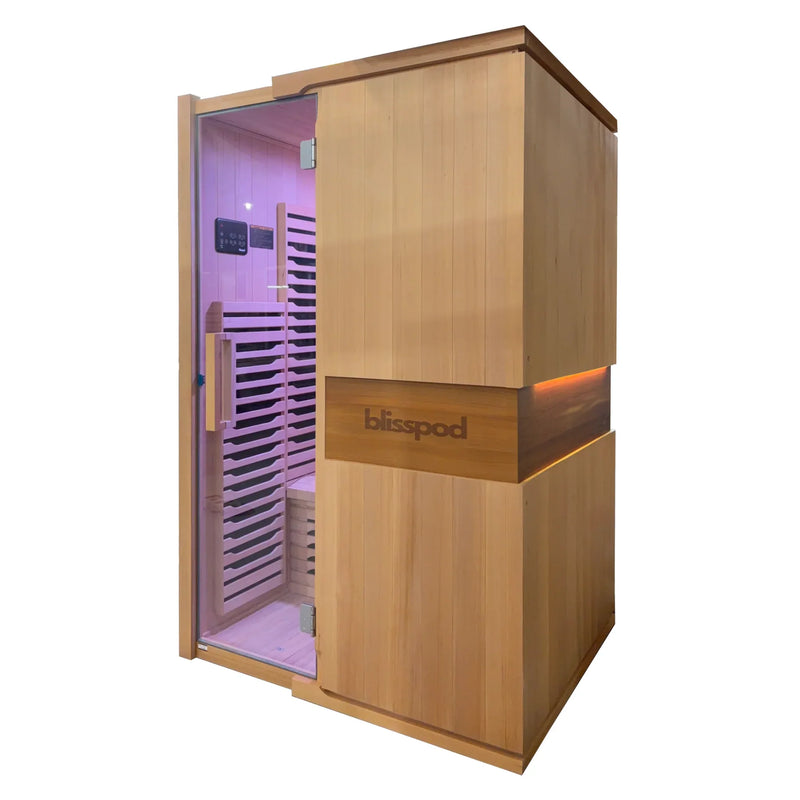 Blisspod Milano Full Spectrum Sauna Canadian Hemlock 2 Person