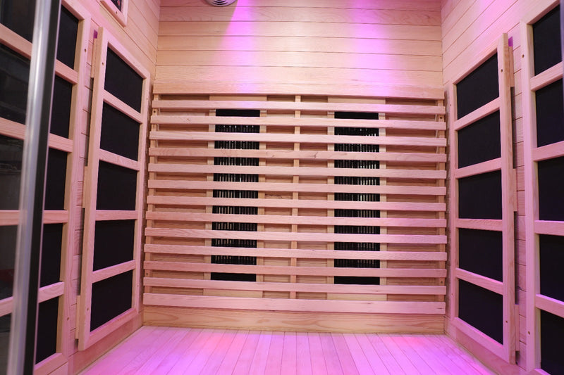Blisspod Venetian Full Spectrum Indoor Premium Canadian Hemlock Sauna - 2 Person