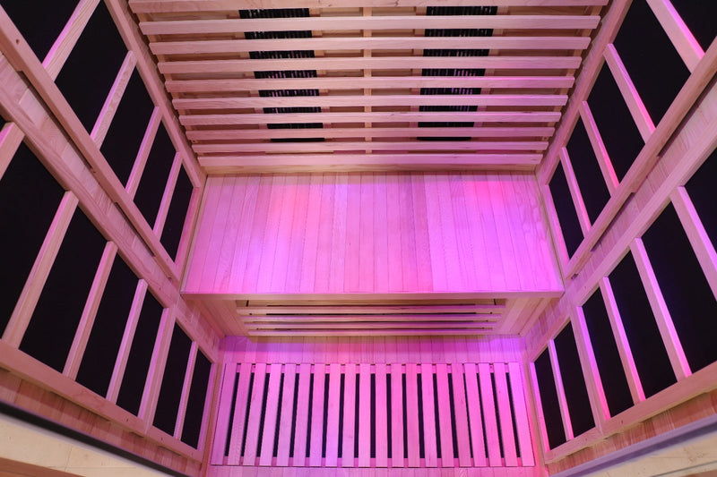 Blisspod Venetian Full Spectrum Indoor Premium Canadian Hemlock Sauna - 2 Person