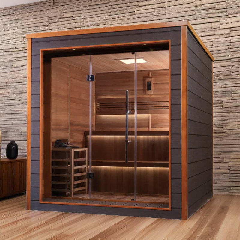 Golden Designs Bergen 6-Person Outdoor-Indoor Traditional Sauna