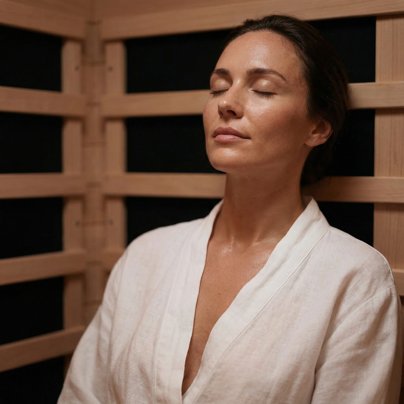 NiceBeam 1–2 Person Infrared Sauna with Red Light Therapy