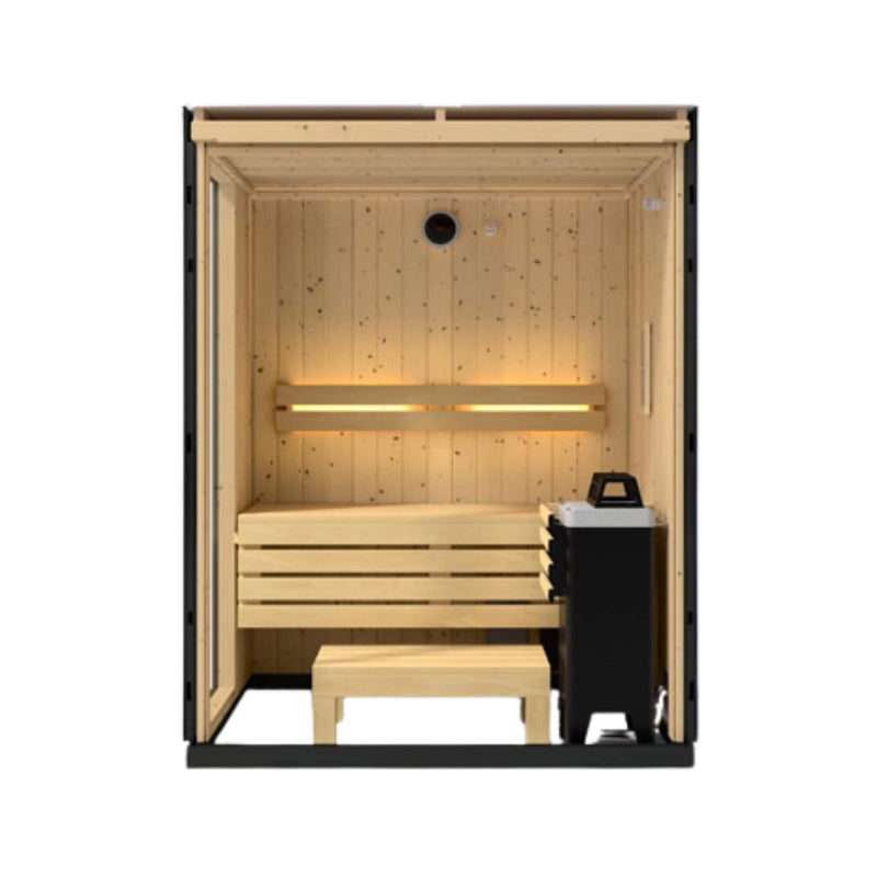 Kohler C1 Indoor Graphite Gray Freestanding Alcove Design Sauna Kit