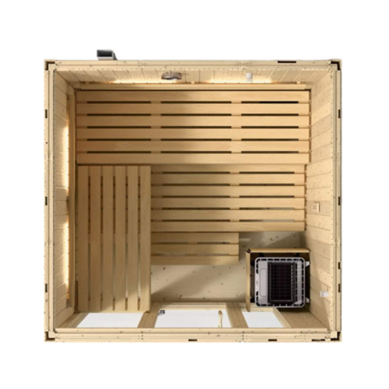 Kohler C1 Luxury Indoor Scandinavian Spruce Home Sauna Kit
