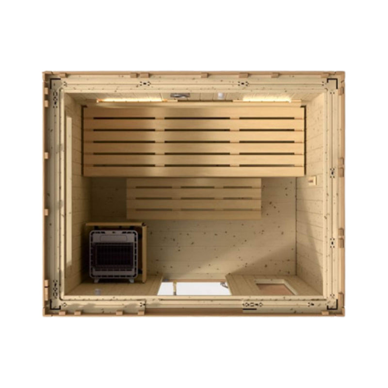 Kohler C2 Outdoor Douglas Fir Scandinavian Spruce Sauna Kit
