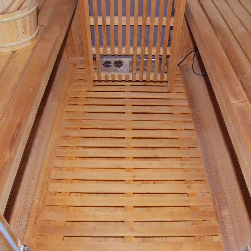 Thermora Ignite Large Premium American White Oak Outdoor Wooden Barrel Sauna With 4.5KW Sauna Heater