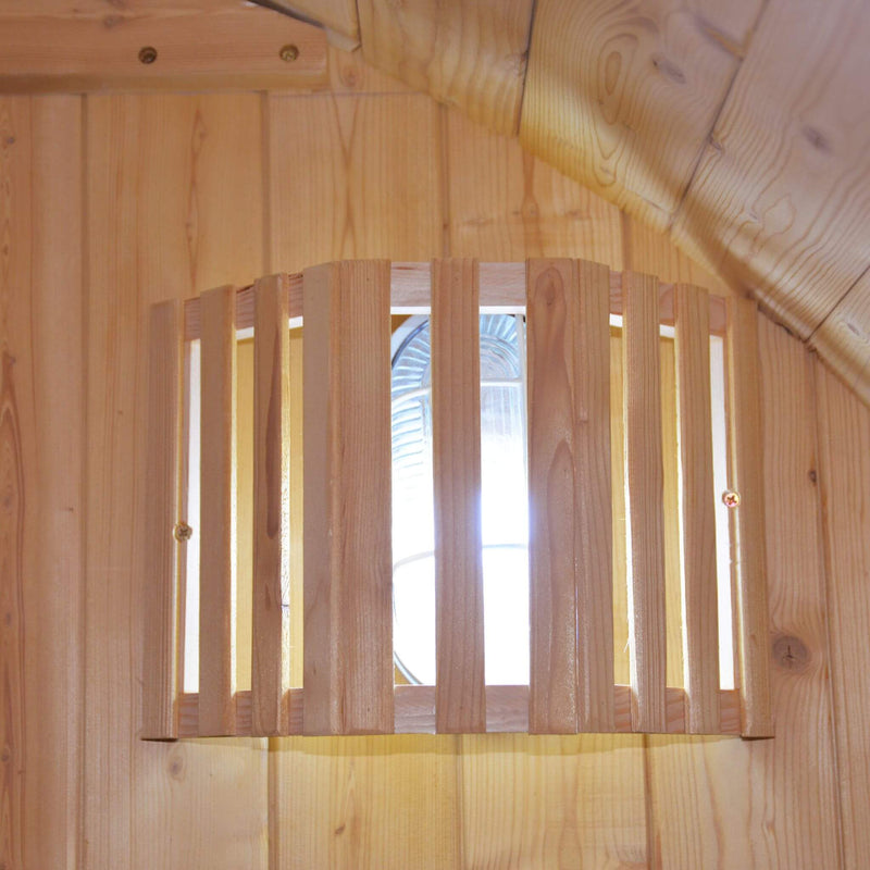Thermora Ignite Large Premium American White Oak Outdoor Wooden Barrel Sauna With 4.5KW Sauna Heater