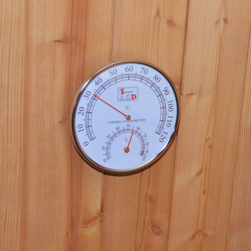 Thermora Ignite Large Premium American White Oak Outdoor Wooden Barrel Sauna With 4.5KW Sauna Heater