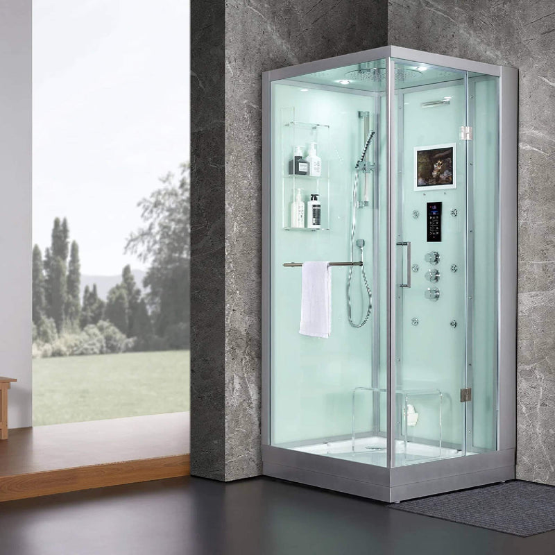 Platinum Arrezo Steam Shower With Rainfall Ceiling Shower