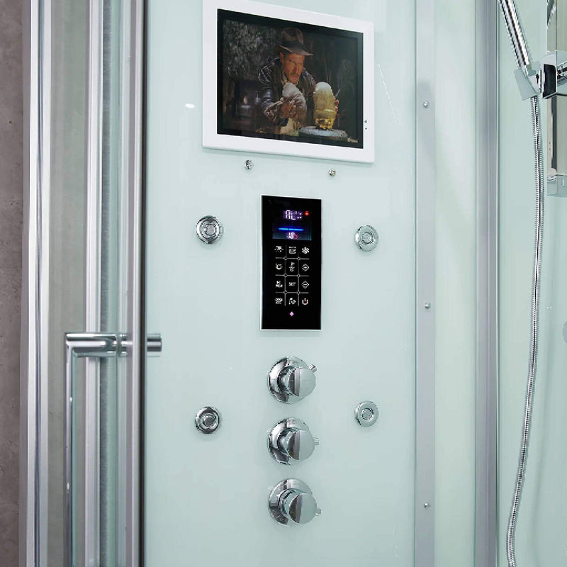 Maya Bath Platinum Lucca Steam Shower With LCD Touchscreen Controls