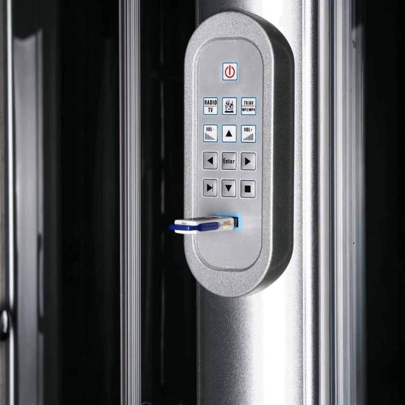 Siena Steam Shower With 10 Acupuncture Jets