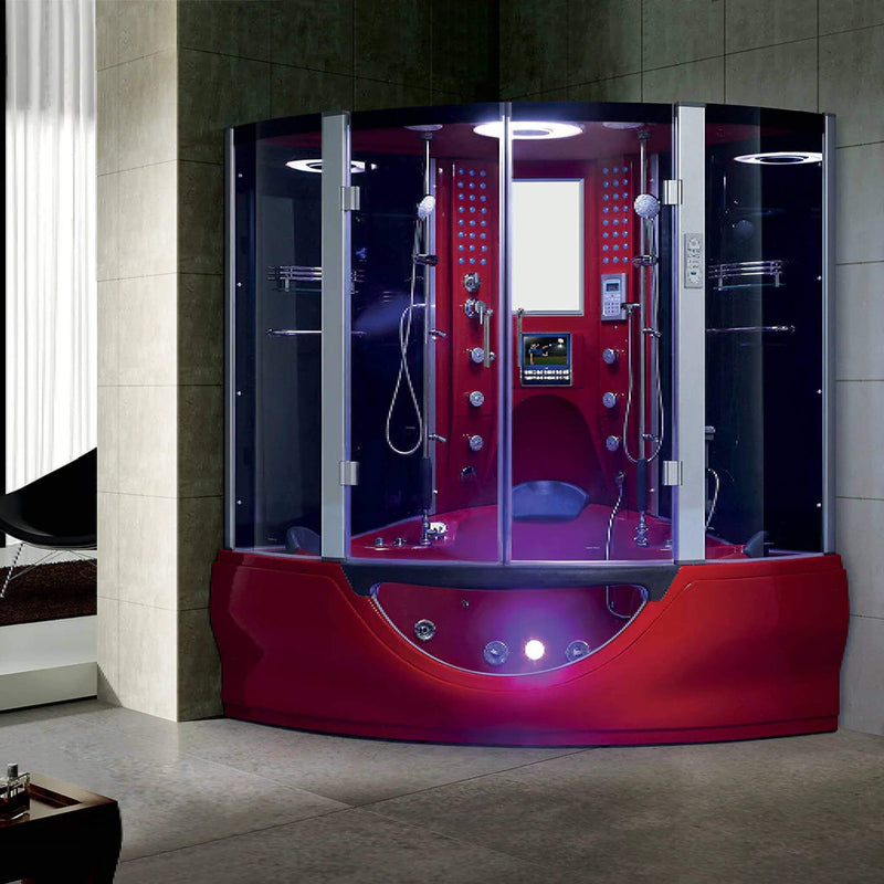 Valencia Steam Shower Massage Bathtub With LCD TV