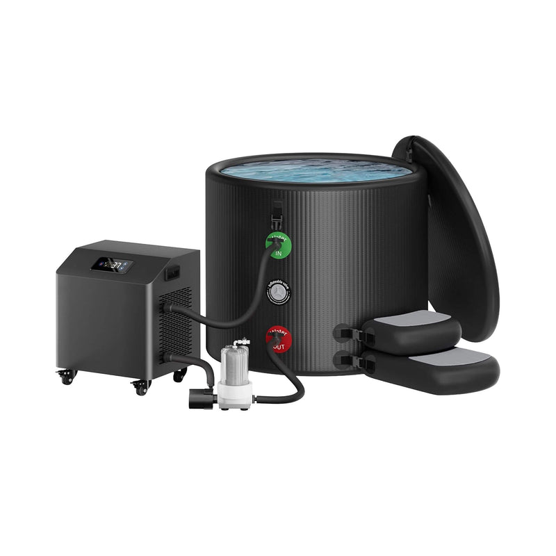 FCP Premium XL 120 Gal Cold Plunge Tub With 1HP Chiller, Filter, And Pump