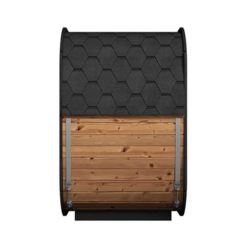 SaunaLife Model CL4G 3-Person Cube-Series Luxury Wooden Outdoor Home Sauna Kit