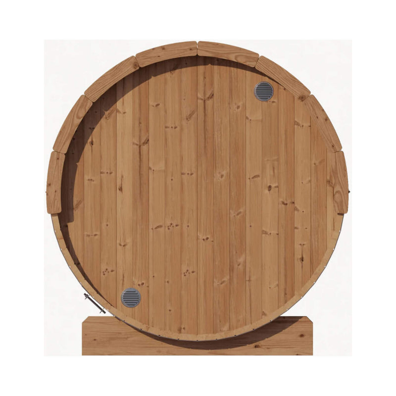 SaunaLife Model E6 Ergo Series 3-Person Thermo-Spruce Backyard Sauna Barrel