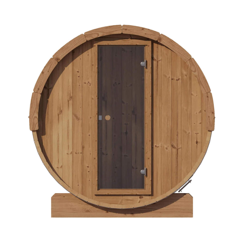 SaunaLife Model E6 Ergo Series 3-Person Thermo-Spruce Backyard Sauna Barrel