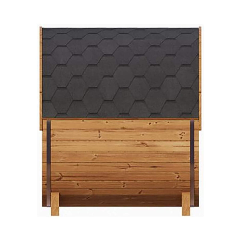 SaunaLife Model E6 Ergo Series 3-Person Thermo-Spruce Backyard Sauna Barrel