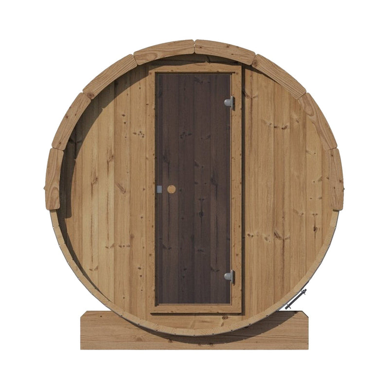 SaunaLife Model E8 Ergo Series 6-Person Outdoor Thermo-Spruce Sauna Barrel