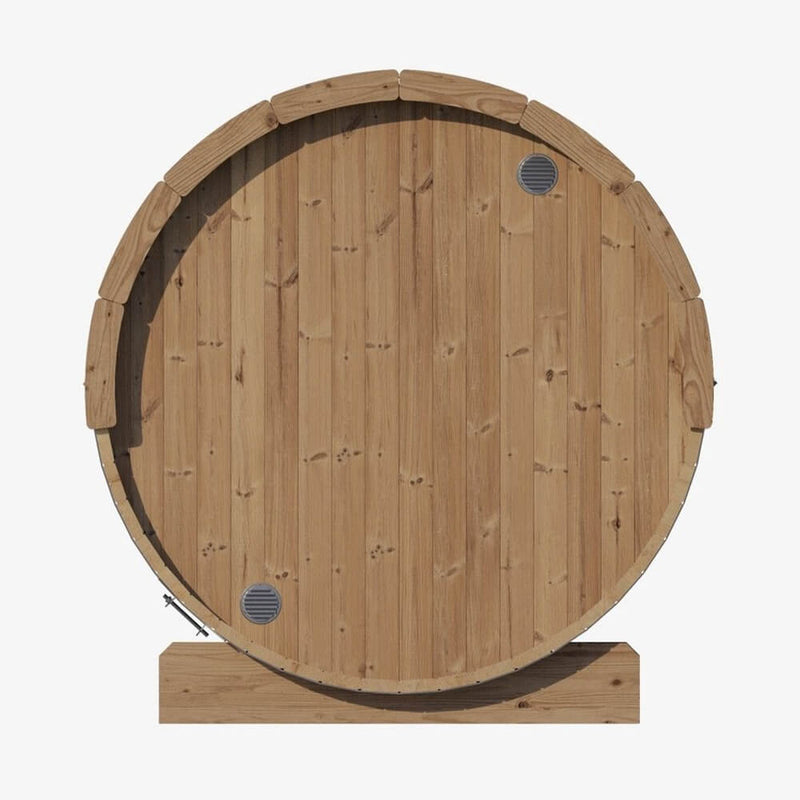 SaunaLife Model E8 Ergo Series 6-Person Outdoor Thermo-Spruce Sauna Barrel