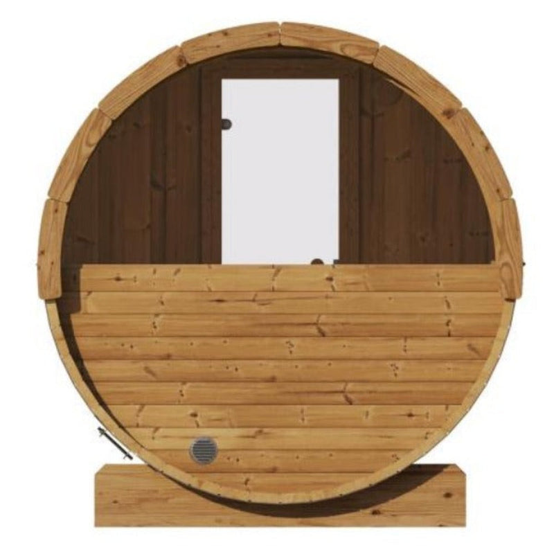 SaunaLife Model E8W Ergo Series 6-Person Outdoor Thermo-Spruce Sauna Barrel