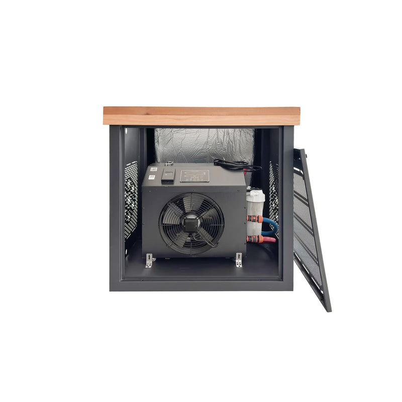 Stainless Steel Cold Plunge With Integrated Chiller
