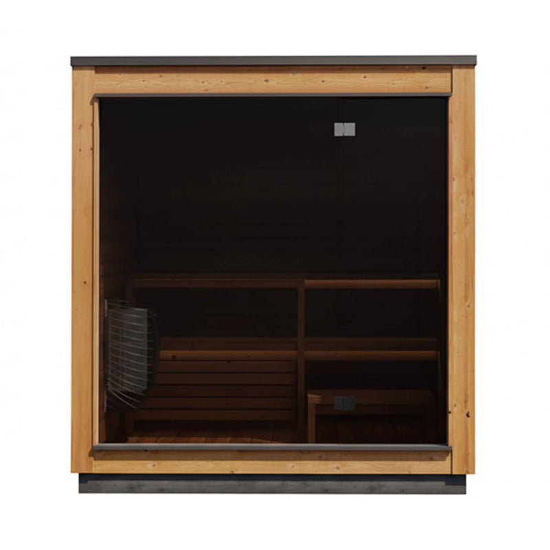 ThermaSol Nordic Dawn 4-Person Fully-Assembled Outdoor Sauna Cabin [14-KIR-4555] (SAK82057)
