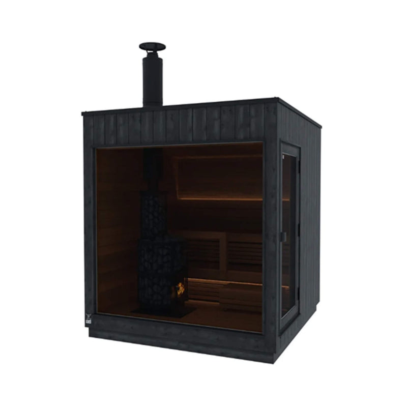 ThermaSol Nordic Misty 2-5 Person Fully-Assembled Outdoor Modular Sauna Cabin