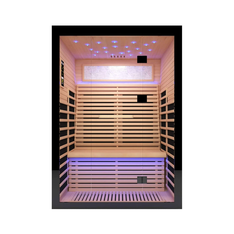 Thermora Vapor Luxury 2-Person Canadian Hemlock Wood Far Infrared Home Sauna