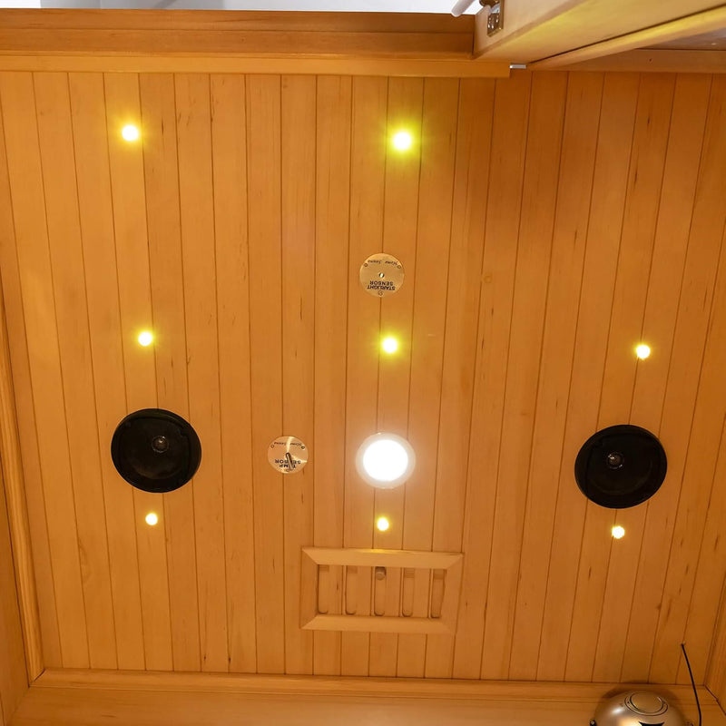 Rövia Luma 2-Person Indoor Hybrid Sauna Room With Infrared And 3.5KW Steam Heater