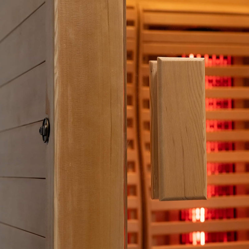 Rövia Luma 2-Person Indoor Hybrid Sauna Room With Infrared And 3.5KW Steam Heater