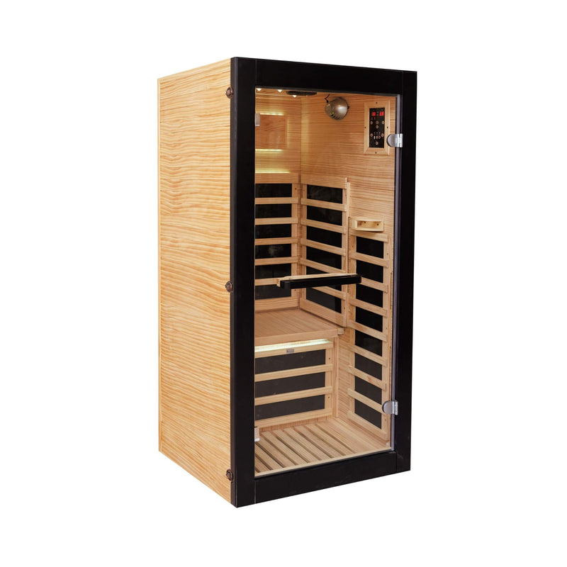 Thermora Solara Single-Person Chilean Pine Infrared Sauna Cabin